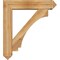 Ekena Millwork Imperial Arts and Crafts Rough Sawn Bracket w/ Offset Brace, Western Red Cedar, 8"W x 36"D x 40"H BKT0806X36X40IMP03RWR - alternate 2
